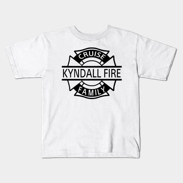 FIRE FAMILY OG LOGO BLACK Kids T-Shirt by Fire Family Fun